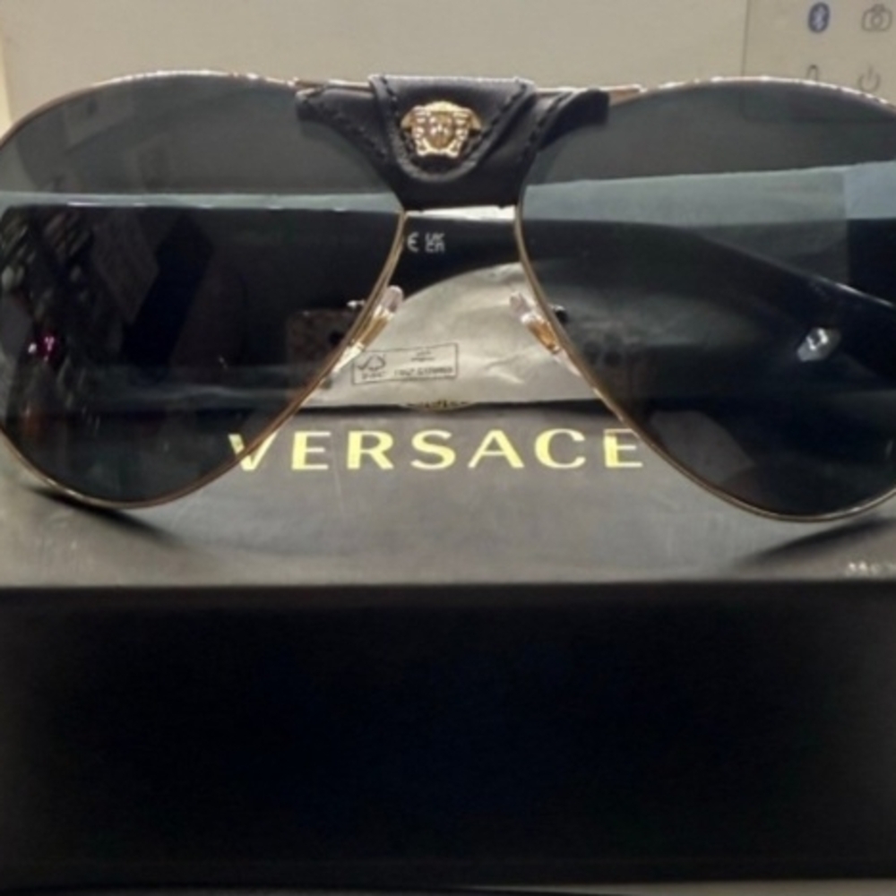 NOT FOR SALEersace Black Sunglasses for Men Mod.2150Q New - Picture 6 of 7